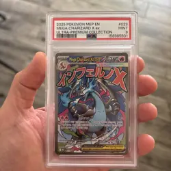Mega Charizard X ex Full Art Ultra Premium Collection Black Star Promo 023 PSA 9 - Image 1