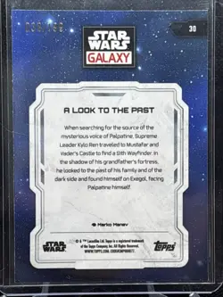 2024 Topps Star Wars Chrome Galaxy A Look to the Past Aqua Sonar Ref /199 #30 - Image 2