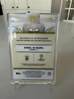 2024/25 Topps Reverence UCC - Angel Di Maria Auto 18/99 - Benfica Gold - Image 2