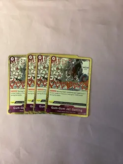 One Piece TCG OP03-072 Gum-Gum Jet Gatling X4 Playset Card Game CCG English - Image 1