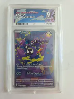 Pokemon TCG 2024 Ace 9 Gastly Illustration Rare Card 177/162 Temporal Forces - Image 1