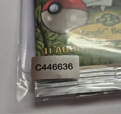 Pokemon Jungle Long Crimp Booster Pack Heavy Vintage Sealed Pokemon - Image 4