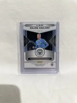 2023-2024 Panini Erling Haaland Patch Auto (game Worn) Obsidian Card, 12/30 - Image 2