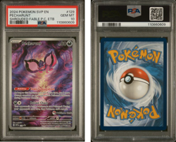 2024 Pokemon SHROUDED FABLE POKEMON CENTER Stamp SVP EN-SV #129 PECHARUNT PSA 10 - Image 1