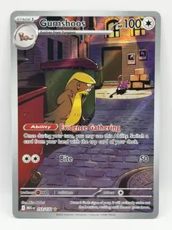 Gumshoos 153/132 Mega Evolution NM Illustration Rare Pokemon TCG - Image 1