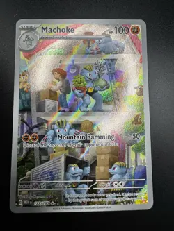 Machoke 177/165 SV151 Illustration Rare Full Art Holo English 2023 100 HP - Image 2
