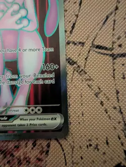 Pokemon TCG Destined Rivals Team Rocket's Mewtwo EX Full Art Card 213/182 - Image 5