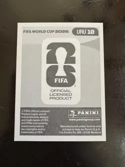 2026 Panini World Cup FEDERICO VALVERDE Red Parallel Sticker #URU10 RARE! - Image 2