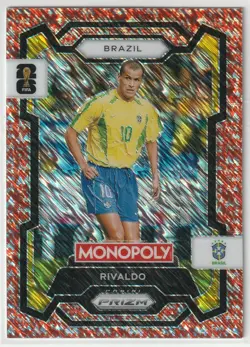 2026 Panini Prizm Monopoly World Cup Rivaldo Red Big Money Shimmer /100 #21 - Image 1