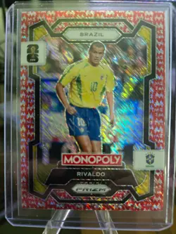 2026 Panini Prizm Monopoly World Cup Rivaldo Red Big Money Shimmer /100 #21 - Image 3