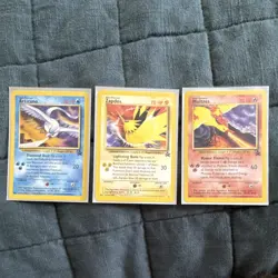 Pokemon TCG Pokemon Movie Legendary Birds Promo Cards Articuno Zapdos Moltres - Image 1