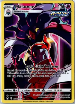 Pokemon Card - Malamar TG06/TG30 Silver Tempest Trainer Gallery Holo NM - Image 1