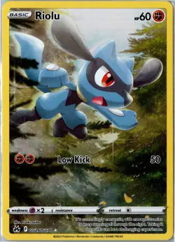Pokemon Card - Riolu Crown Zenith Galarian Gallery GG26/GG70 Holo NM - Image 1