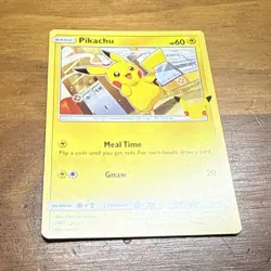 Pokemon Card Pikachu 25th Anniversary Mcdonalds Promo 2021 -25/25 - NON-HOLO 12 - Image 1