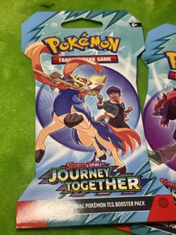 3 Pokemon Journey Together Sleaved Booster Packs New Factory Sealed - Image 2