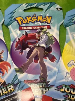 3 Pokemon Journey Together Sleaved Booster Packs New Factory Sealed - Image 3
