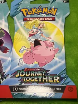 3 Pokemon Journey Together Sleaved Booster Packs New Factory Sealed - Image 4