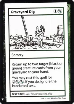 MTG - Graveyard Dig, Mystery Booster - Playtest Cards - Image 1