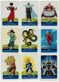 Dragon Ball Z Serie Oro Lamincards Lotto 54 Clear Cards Edibas - Image 1