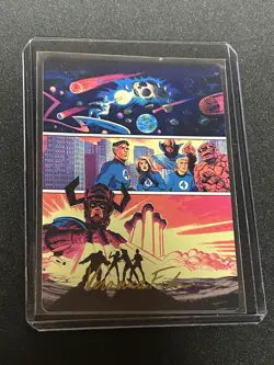 MTG Marvel Superheroes - The Coming of Galactus Art Card Stamped Gold Signature - Image 1