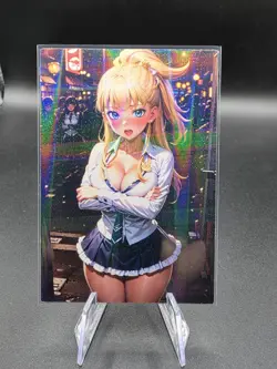 Krystal Novaty Holographic Anime Collectible Trading Card - Image 1