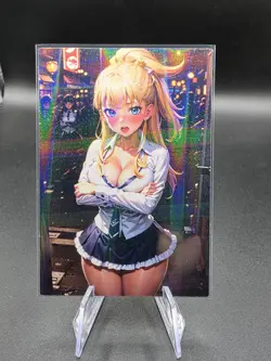 Krystal Novaty Holographic Anime Collectible Trading Card - Image 2