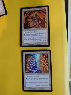 MTG Card. x2 Crimson Acolyte & Obsidian Acolyte Clerics Judgment 2 cards - Image 1
