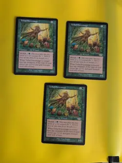 Tribal Forcemage x3 Elf Wizard rare Legions Magic the Gathering Card. - Image 1