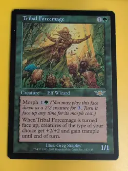 Tribal Forcemage x3 Elf Wizard rare Legions Magic the Gathering Card. - Image 3