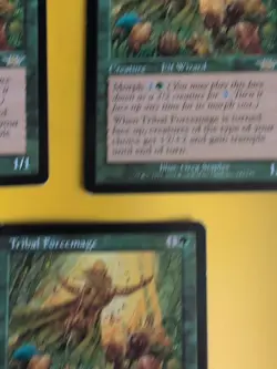 Tribal Forcemage x3 Elf Wizard rare Legions Magic the Gathering Card. - Image 4