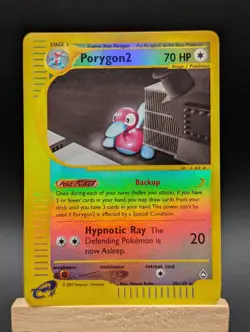 Pokemon TCG Reverse Holo Aquapolis Porygon2 2003 Vintage Rare Card 28/147 - Image 1