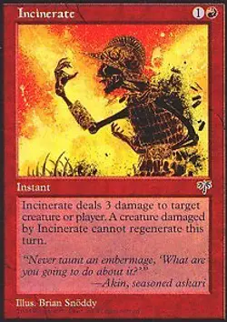 MTG - Incinerate Mirage - Image 1