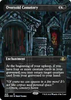 MTG - Oversold Cemetery - Borderless, Dominaria Remastered - Image 1