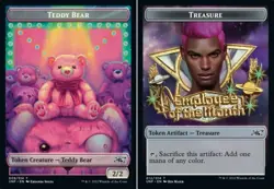 MTG - Teddy Bear Token // Treasure Token (012) - Foil, UNFINITY - Image 1