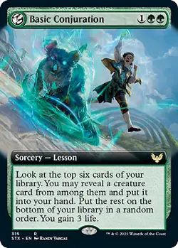 MTG - Basic Conjuration - Foil - Extended Art, Strixhaven Variants - Image 1