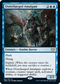MTG - Overcharged Amalgam - Foil, Innistrad: Crimson Vow - Image 1