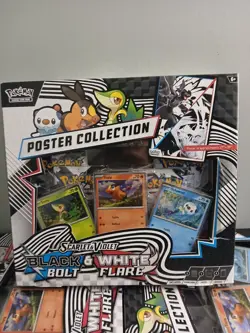 10 Pokemon TCG Scarlet & Violet Black Bolt & White Flare Unova Poster Collection - Image 2