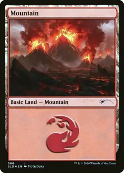 MTG - Mountain (566) - Foil, Secret Lair - Image 1