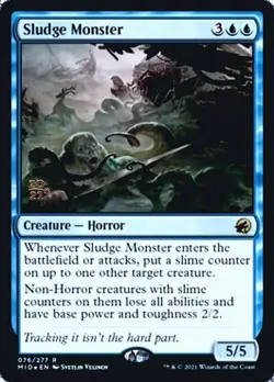 MTG - Sludge Monster - Foil - Prerelease Promo, Innistrad: Midnight Hunt - Image 1