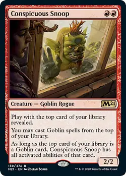 MTG - Conspicuous Snoop, Core Set 2021 - Image 1