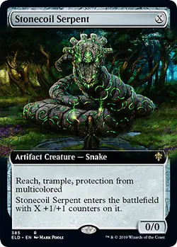 MTG - Stonecoil Serpent - Extended Art, Throne of Eldraine - Image 1