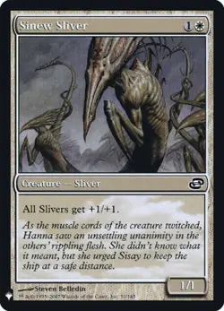 MTG - Sinew Sliver - Foil, Mystery Booster - Image 1