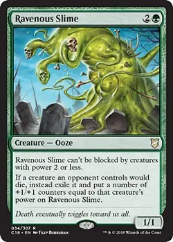MTG - Ravenous Slime, Commander 2018 - Image 1
