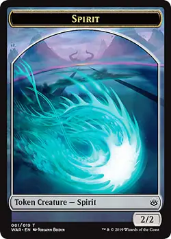 MTG - Spirit Token, War of the Spark - Image 1