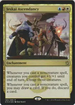MTG - Jeskai Ascendancy - Foil - Prerelease Promo Khans of Tarkir - Image 1