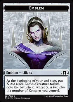 MTG - Emblem - Liliana Eldritch Moon - Image 1