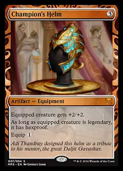 MTG - Champion's Helm - Foil, Kaladesh Block Masterpeices - Image 1