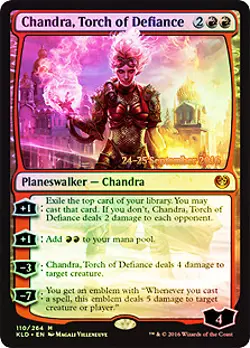 MTG - Chandra, Torch of Defiance - Foil - Prerelease Promo, Kaladesh - Image 1