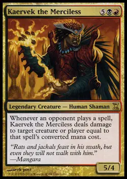 MTG - Kaervek the Merciless - Foil Time Spiral - Image 1