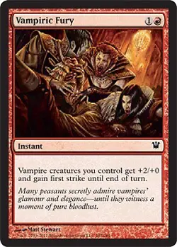 MTG - Vampiric Fury - Foil Innistrad - Image 1